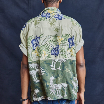 50/50 Hawaiian Shirt- Martini