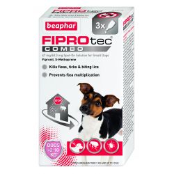 Beaphar FIPROtec COMBO Spot On for Small Dogs 3 pipettes