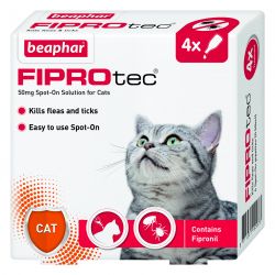 Beaphar FIPROtec Spot On Cat 4 pipettes