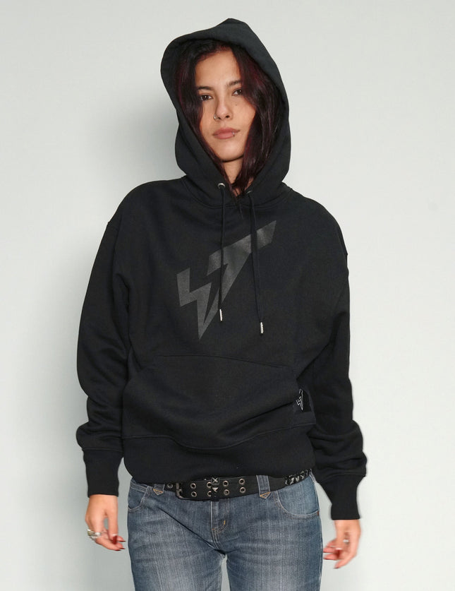 ST Hoodie in Black with Black Logo
