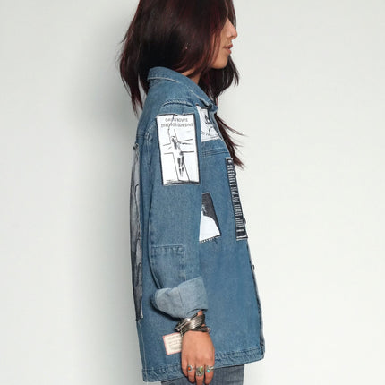 Denim Patched Shirt