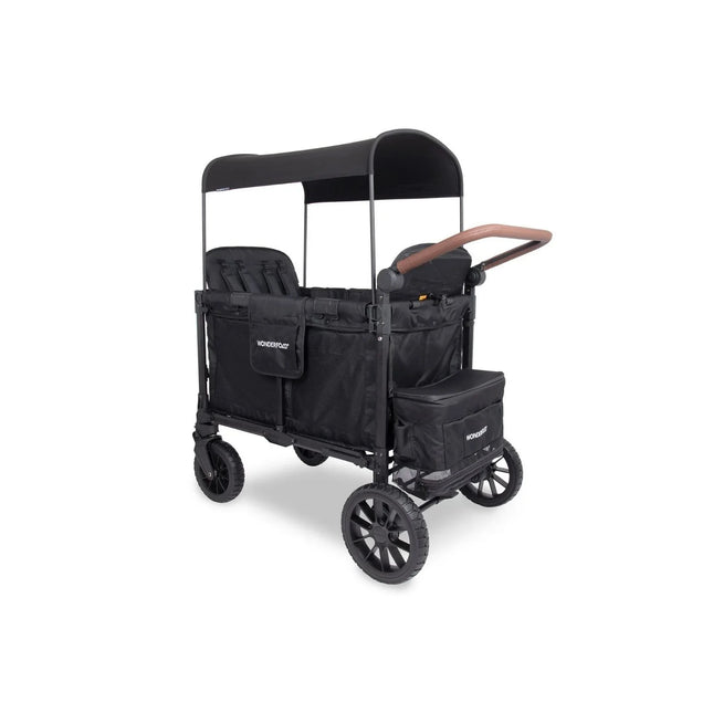 Wonderfold W4 Luxe Pro Stroller Wagon - Jet Black