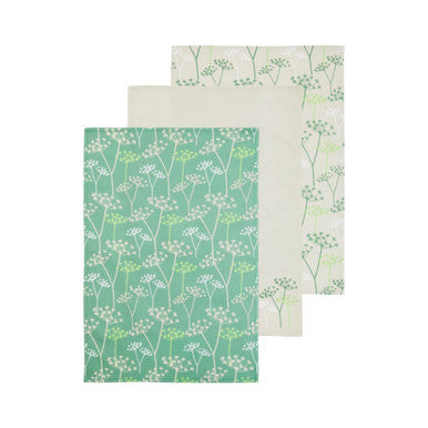 Cow Parsley Set Of Three Tea Towels