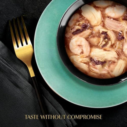 Sheba Fillets Cat Food Tray with Chicken, Shrimp and Ocean Fish in Gravy 2x16x60g