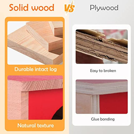 Baby Montessori Toys for 1 Year Old Boys Girls, Wooden Toys for 1 2 3 Year Olds, Baby Sensory Toys 4 in 1 Activity Cube Balls Drop Toy, Toddlers Educational Sorting Toy, Babies 1st Birthday Gifts