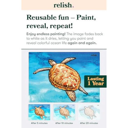 Relish Ocean Life Aquapaints - Pack of 5 Reusable Water Painting Alzheimer’s & Dementia Activities/Products for Elderly