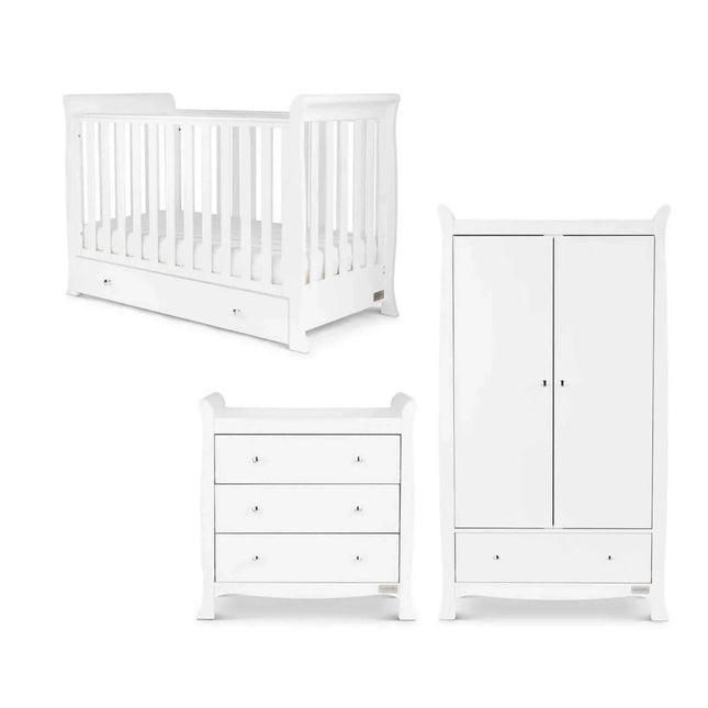 Ickle Bubba Snowdon 4-in-1 Mini Furniture Set Fibre Mattress 3 pcs - White