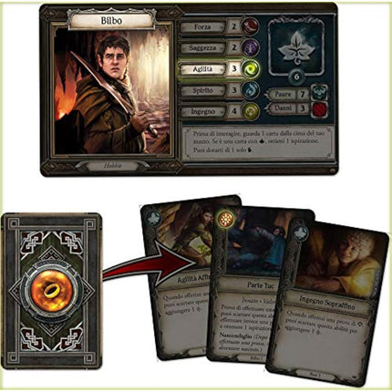 Asmodee-The Lord of the Rings Travel to Middle-Earth, Table Game Colour, 10700