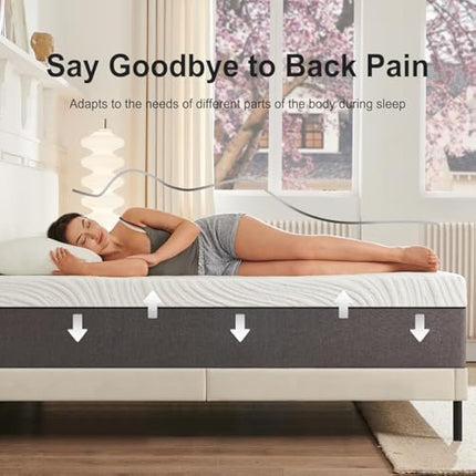 Twirest Mattresses, 20cm Single Mattresses with Memory Foam and Anti-mite, Breathable, Removable Carved Cover, Mattress in a Box, Edges Support for Sleep Supportive(90x190x20cm)