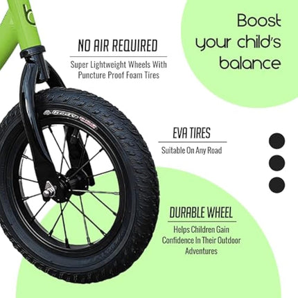 Banana Bike Balance Bikes for Kids Ages 1-5 - 29 cm Toddler Bikes with 12 Inch Wheels - Lightweight Baby Balance Bike for Boys and Girls - Easy to Ride First Bicycle for Outdoor Fun and Learning