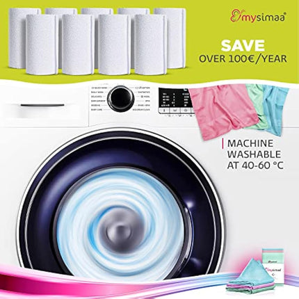 mysimaa® Premium Microfiber Cleaning Cloths - Professional microfibre cloth or dusters for cleaning to get streak-free, lint-free shine in home products, car cleaning, kitchen, dishes, window, glass.