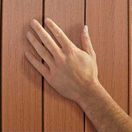 Keter Darwin 380L Outdoor Garden Furniture Storage Box Brown Evotech+ Wood Look and Feel | Fade Free | All Weather Resistant | Safe and Secure | Zero Maintenance | 2 year Warranty