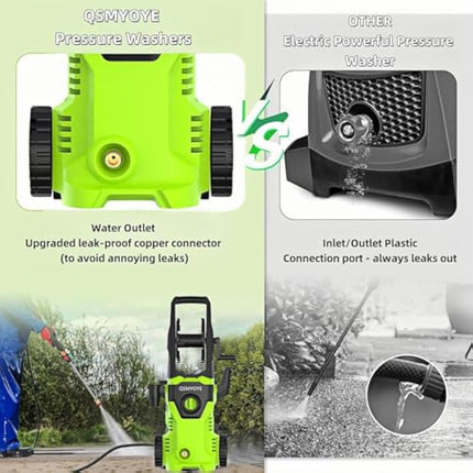 Pressure Washers, 2200W 150Bar High-Pressure 540L/H Flow Rate Jet Washers/Pressure Washers with Adjustable Nozzle &10m Hose, Electric Power Pressure Washer for Cleaning Cars, Driveways, Patios, Fences