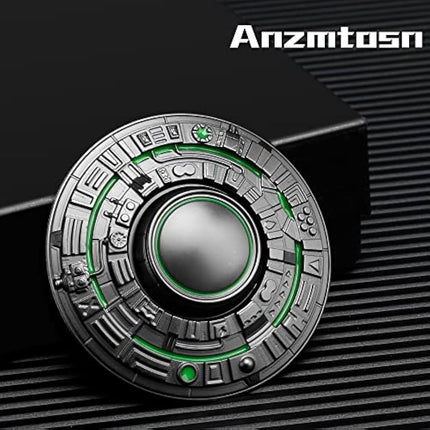 UFO Fidget Spinner Toy, Luminous Spinning Top Cool Gadget Gift For Kids Adults,Spaceship Finger Hand Spinner Fingertip Gyro Metal for Stress Relief, Glow in the Dark Toy Star Ship for Boy Girls