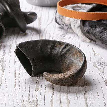 Hollings Buffalo Horn Standard Dog Treat, 100% Natural Grain Free Chew Treat for Adult Dogs, High in Protein and Naturally Low in Fat (1 Pack)