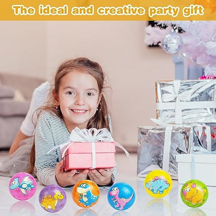 Ainiv Squeeze Stress Balls, 12pcs Relief Ball, Sensory Ball for Kids and Adults, Hand Exercise Toys Anxiety, Fidget, Tension, Manage Anger-Dinosaur (F5-3605068)