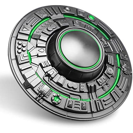 UFO Fidget Spinner Toy, Luminous Spinning Top Cool Gadget Gift For Kids Adults,Spaceship Finger Hand Spinner Fingertip Gyro Metal for Stress Relief, Glow in the Dark Toy Star Ship for Boy Girls