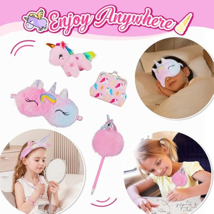 HappyKidsClub Plush Diary Unicorn Gifts for Girls Toys Age 3 4 5 6 7 Year Old Girls - Birthday Presents Gift for 3 4 5 6 7 8 Year Olds