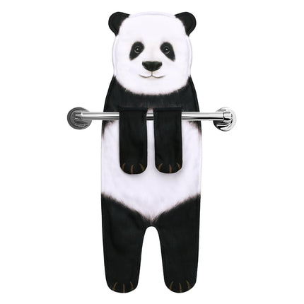 AGRIMONY Funny Panda Hand Towels - Cute Bathroom Kitchen Towels Panda Decor Decorative Hanging Face Towels Super Absorbent Soft-Valentine Christmas