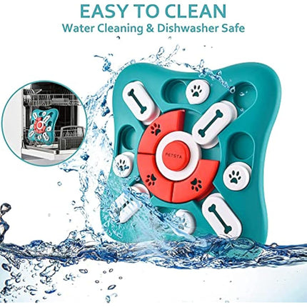 LUKITO Dog Puzzle Toys, Interactive Dog Toys for Dog Birthday, Dog Toys for Boredom for Dog Puzzle, Slow Feeder Dog Bowl for IQ Training and Brain Stimulation, Dog Treat Toy Squeaky with Puppy Toys