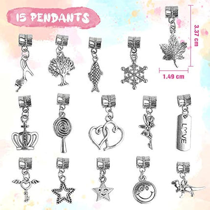 Mocoosy Charm Bracelet Making Kit for Girls, Gifts for 5-12 Year Old Girls Toys Jewellery Making Kit for Teenage Girls Arts and Crafts for Kids, Christmas Birthday Gifts for Girls Teens Children