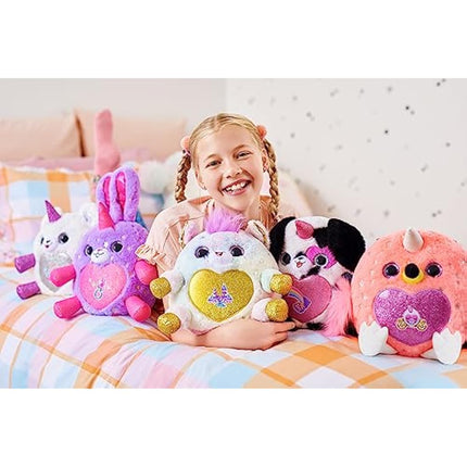 Rainbocorns Fairycorn Princess Series 6 Majesty th Flamingo - Collectible Plush - Magical Fairy Princess Surprises, Cuddle Plush Stuffed Animal, Stickers (Flamingo)