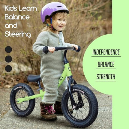 Banana Bike Balance Bikes for Kids Ages 1-5 - 29 cm Toddler Bikes with 12 Inch Wheels - Lightweight Baby Balance Bike for Boys and Girls - Easy to Ride First Bicycle for Outdoor Fun and Learning