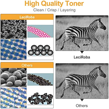 LeciRoba TN326 Replacement for Brother TN326 TN321 Use with Brother HL-L8250CDW HL-L8250CDN HL-L8350CDW HL-L8350CDWT MFC-L8600CDW MFC-L8650CDW MFC-L8850CDW DCP-L8400CDN DCP-L8450CDW printer (4-Pack)