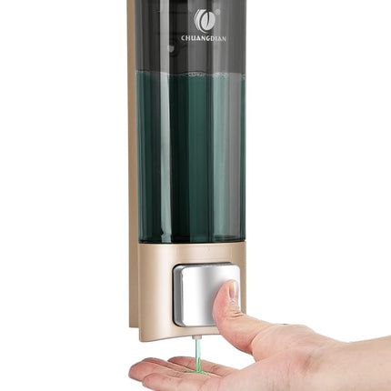 Single 200ML Soap Dispenser Bathroom Wall Mounted Shower Gel Shampoo and Conditioner Dispenser Kitchen Dish Detergent Container Hand Body Wash Liquid