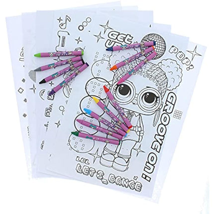 LOL Surprise Large Art Set | Colouring Set | Colouring Posters | Stickers Sheet | Girls Gifts | Stationary Set | School Supplies | LOL Stationery Set | Writing Pencils