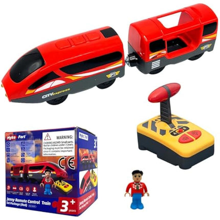 OBEST Land Train Toy, Battery Operated Action Train (Magnetic Connection) Compatible with Brio Fits Thomas Fits, Battery Operated Locomotive Train for Wooden Track - Toys for Toddlers
