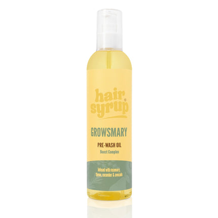 Hair Syrup | Rosemary Pre-Wash Hair Oil | Made with Rosemary, Thyme, Cucumber & Avocado | Nourish Your Scalp & Mind with Growsmary | Vegan | 100%