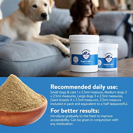 DORWEST HERBS Keeper’s Mix, 500g, Herbal Health Supplement for Dogs and Cats, Natural Herbs, Vitamins, and Minerals – for Healthier Happier Pets