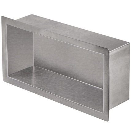 Skelang Shower Niche 304 Stainless Steel, Recessed Shower Shelf, 30 x 15 cm Insert Bathroom Storage for Shampoo, Soap, Toiletries (Brushed Finish)