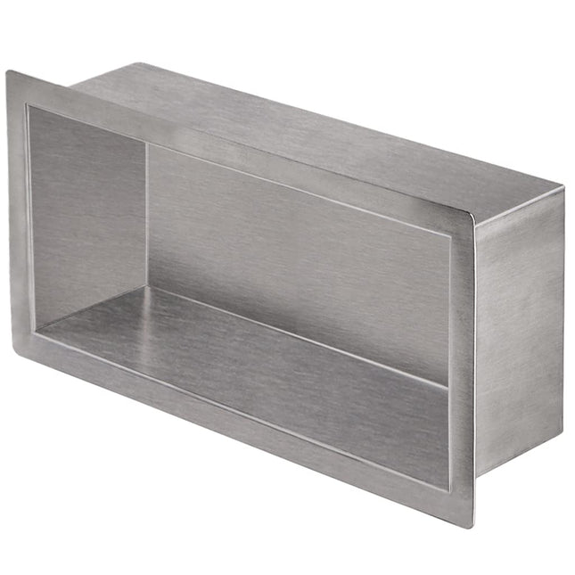 Skelang Shower Niche 304 Stainless Steel, Recessed Shower Shelf, 30 x 15 cm Insert Bathroom Storage for Shampoo, Soap, Toiletries (Brushed Finish)