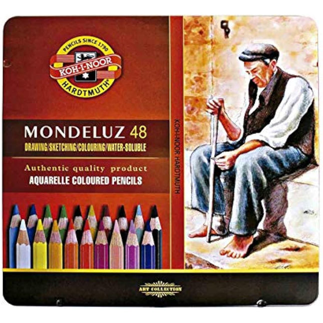 KOH-I-NOOR 3727 Mondeluz Aquarell Coloured Pencils - Assorted Colour (Set of 48)