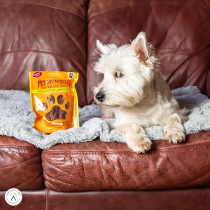 Pet Munchies Mixed Chicken Stick Bundle for Dogs, Chicken with Cheese, Blueberry or Carrot Flavour, Natural Real Meat Dog Chew Treat Sticks, 18 Variety Bags, 260g