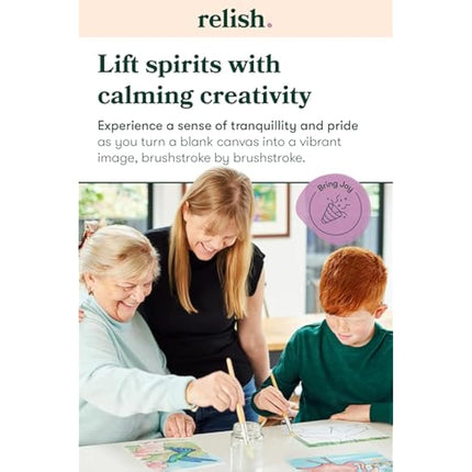 Relish - Dementia Aquapaints Activities - Pack of 5 Reusable Water Painting Toys, Garden Wonders, Alzheimer’s Products & Gifts for Elderly/Seniors