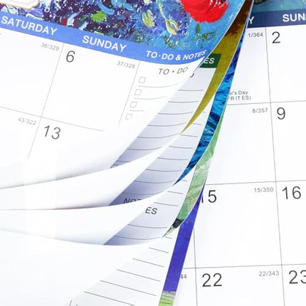 Artfan 2025-2026 Calendar - Calendar 2025-2026 uk from July 2025 - December 2026, 18 months to view, 14.8'' x 11.5'', Perfect for Planning and Organizing Your Home and Office, Green