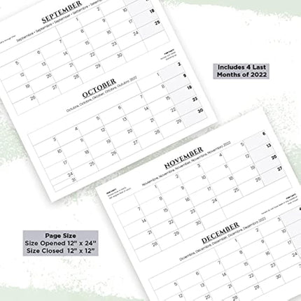 Grupo Erik Horses Wall Calendar 2023 12' x 12' FSC| 12 Month Planner | Square Wall Calendar 2023 | Family Planner Calendar 2023 | Horse Calendar 2023 | + 4 Bonus Months