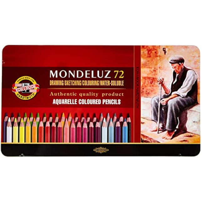 KOH-I-NOOR Mondeluz Aquarell Coloured Pencils (Set of 72)