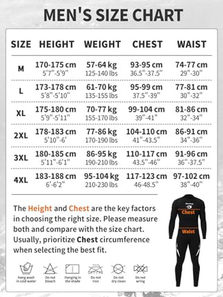 Owntop Men's Full Length 3/2mm Wetsuit, Ultra-Stretch Long Sleeve Winter Wetsuit, Back Zip Adult Neoprene Surfing Diving Wet Suit, Men Black L