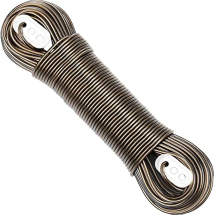 “The Strongest” Steel Washing Line by Smith‘s® (Brown, Size 50m/164ft) | Super Strong, Lifelong, Heavy-Duty Outdoor & Indoor Clothesline | Rot, Mould & Weather Resistant | Lifelong Guarantee!