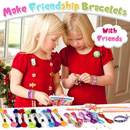 modacraft Friendship Bracelet Making Toys for Girl , Friendship DIY Craft Kit for 8-14 Years Old Kid Jewellery Making Kits Birthday Gifts , Present for Girls