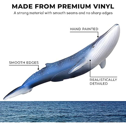 Learning Minds Jumbo Sea Animal Figures - Set of 7 Educational Fish Toys For Children - Shark, Whale, Dolphin Toys For Kids - Toy Fish & Sea Creatures For Children - Suitable From Age 18 Months