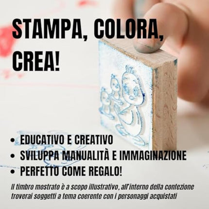 Multiprint Travel Set Paw Patrol Boy, Made in Italy, Coloring Book, with Puzzles and Pencils, Stamps for Children, in Wood and Natural Rubber, Non-toxic Washable Ink, Gift Idea, 42903