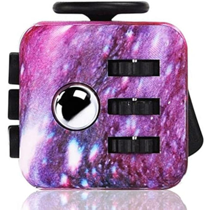 Paochocky Galaxy Fidget Toy Cube Toy with Click Ball, Anti-anxiety Anti-Stress Fidget Toys for Children, Teen, Adult Stress Reliever