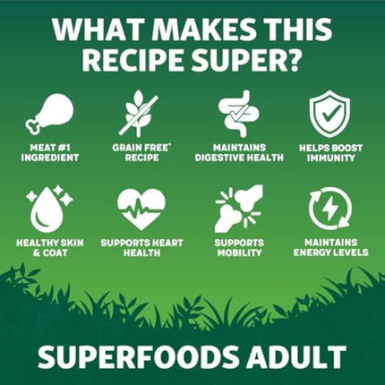 Harringtons Superfoods Complete Grain Free Hypoallergenic Chicken with Veg Dry Adult Dog Food 12kg - Made with All Natural Ingredients