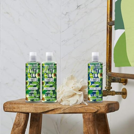 Faith In Nature Natural Avocado Conditioner, Nourishing, Vegan & Cruelty Free, No SLS or Parabens, for All Hair Types, 400ml