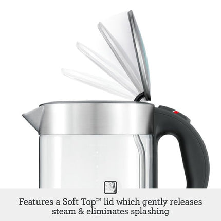 Sage - The Compact Kettle Pure - Quiet and Cordless Electric Kettle - Fast Boil, Brushed Stainless Steel